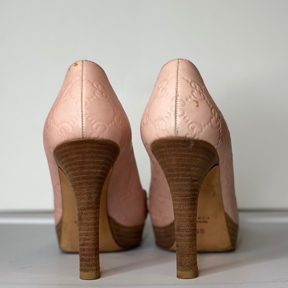 Gucci Pink Peep toe Pumps - Picture 3 of 5